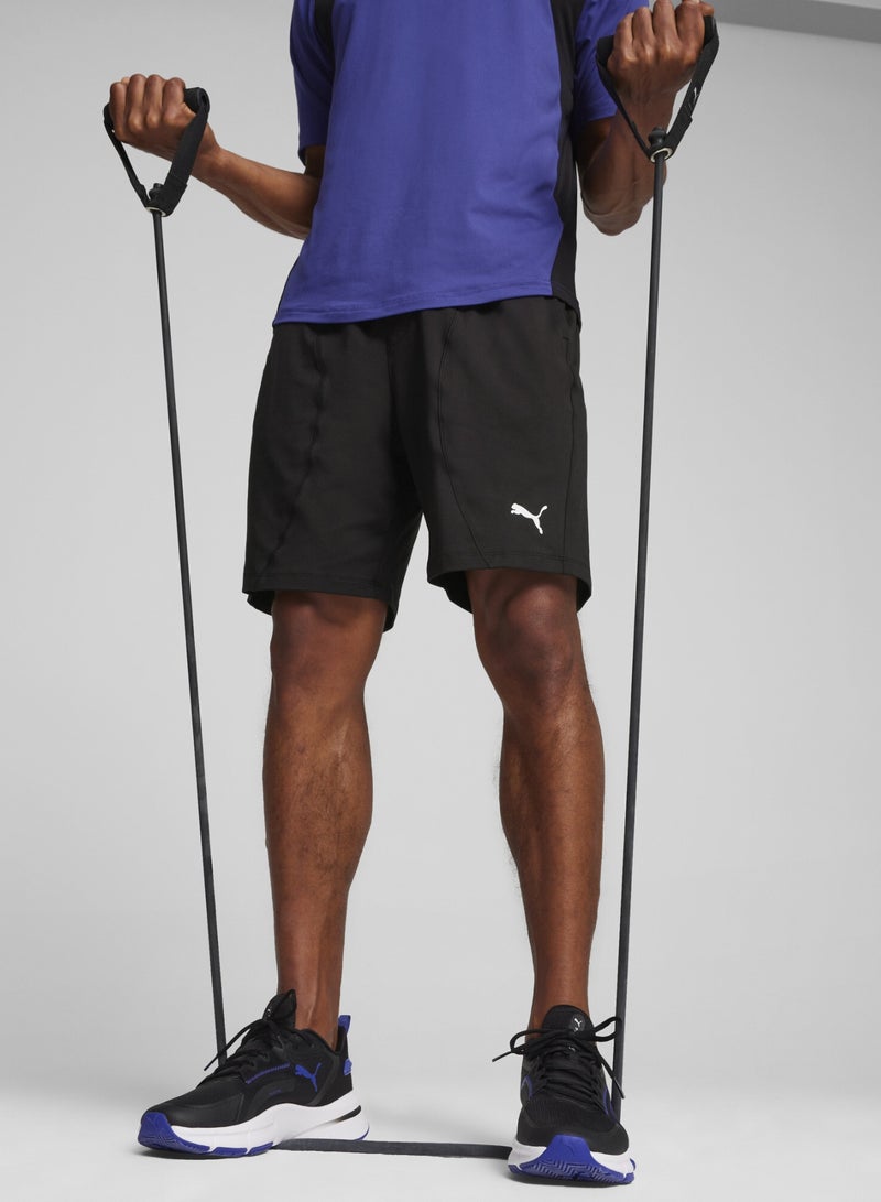 PUMA CLOUDSPUN 7" Mens Black Knit Shorts - Image 1